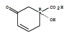 (1r)-(9ci)-1-羟基-5-氧代-3-环己烯-1-羧酸结构式_233271-89-1结构式