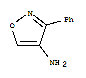 (9ci)-3-苯基-4-异噁唑胺结构式_23350-02-9结构式