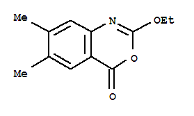 (9ci)-2-乙氧基-6,7-二甲基-4H-3,1-苯并噁嗪-4-酮结构式_233684-11-2结构式