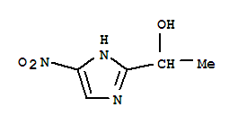 1-(5-硝基-1H-咪唑-2-基)乙醇结构式_23424-43-3结构式
