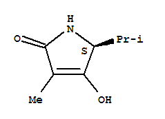 (5s)-(9ci)-1,5-二氢-4-羟基-3-甲基-5-(1-甲基乙基)-2H-吡咯-2-酮结构式_234752-13-7结构式