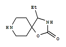 (8ci,9ci)-4-乙基-1-噁-3,8-二氮杂螺[4.5]癸烷-2-酮结构式_23484-71-1结构式