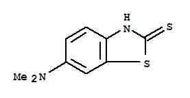 (9ci)-6-(二甲基氨基)-2(3H)-苯并噻唑硫酮结构式_23674-65-9结构式