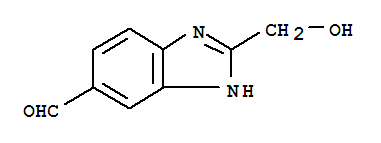 (9ci)-2-(羟基甲基)-1H-苯并咪唑-5-羧醛结构式_237429-62-8结构式