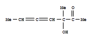 (9ci)-3-羟基-3-甲基-4,5-庚二烯-2-酮结构式_238736-22-6结构式