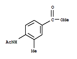 (9ci)-4-(乙酰基氨基)-3-甲基-苯甲酸甲酯结构式_239075-25-3结构式