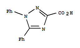 1,5-二苯基-1H-[1,2,4]噻唑-3-羧酸结构式_24058-92-2结构式