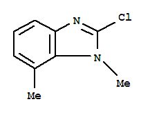 (9ci)-2-氯-1,7-二甲基-1H-苯并咪唑结构式_24133-82-2结构式