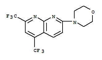 (9ci)-7-(4-吗啉)-2,4-双(三氟甲基)-1,8-萘啶结构式_241488-26-6结构式