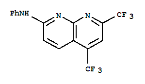 (9ci)-n-苯基-5,7-双(三氟甲基)-1,8-萘啶-2-胺结构式_241488-32-4结构式