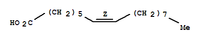 (E)-十六碳-7-烯酸结构式_2416-19-5结构式