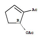 (9ci)-1-[(5r)-5-(乙酰基氧基)-1-环戊烯-1-基]-乙酮结构式_243672-15-3结构式