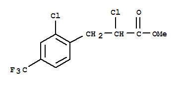 2-氯-3-[2-氯-4-(三氟甲基)苯基]丙酸甲酯结构式_243863-43-6结构式