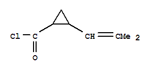 (9ci)-2-(2-甲基-1-丙烯基)-环丙烷羰酰氯结构式_243864-54-2结构式