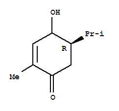 (5r)-(9ci)-4-羟基-2-甲基-5-(1-甲基乙基)-2-环己烯-1-酮结构式_244135-17-9结构式