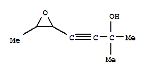 (9ci)-2-甲基-2-(3-甲基环氧乙烷)-3-丁炔-2-醇结构式_24446-55-7结构式