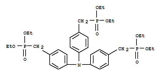 (4-{双-[4-(二乙氧基膦甲基)-苯基]-氨基}-苄基)-磷酸二乙酯结构式_245653-28-5结构式