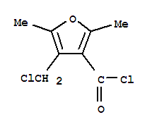 (9ci)-4-(氯甲基)-2,5-二甲基-3-呋喃羰酰氯结构式_246178-78-9结构式
