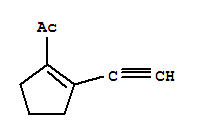 1-(2-乙炔-1-环戊烯-1-基)-乙酮结构式_247081-34-1结构式