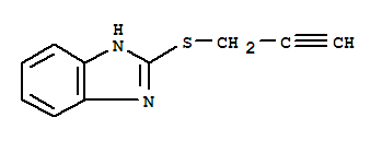 1H-benzimidazole,2-(2-propynylthio)-(9ci)Structure,24786-40-1Structure 1H-benzimidazole,2-(2-propynylthio)-(9ci) Structure,24786-40-1Structure