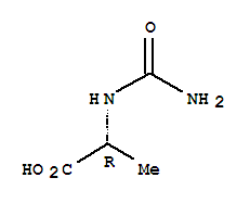 (9ci)-n-(氨基羰基)-D-丙氨酸结构式_24809-90-3结构式