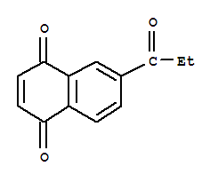 (9ci)-6-(1-氧代丙基)-1,4-萘二酮结构式_250126-54-6结构式
