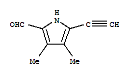 (9ci)-5-乙炔-3,4-二甲基-1H-吡咯-2-羧醛结构式_250253-82-8结构式