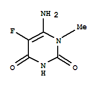 (9ci)-6-氨基-5-氟-1-甲基-2,4(1H,3h)-嘧啶二酮结构式_250658-21-0结构式