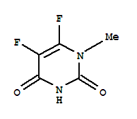 (9ci)-5,6-二氟-1-甲基-2,4(1H,3h)-嘧啶二酮结构式_250658-22-1结构式