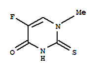 (9ci)-5-氟-2,3-二氢-1-甲基-2-硫氧代-4(1H)-嘧啶酮结构式_250658-24-3结构式