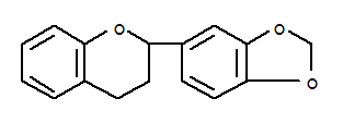 (9ci)-2-(1,3-苯并二氧杂环戊烯l-5-基)-3,4-二氢-2H-1-苯并吡喃结构式_250660-51-6结构式