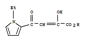 (9ci)-4-(1-乙基-1H-吡咯-2-基)-2-羟基-4-氧代-2-丁烯酸结构式_251923-31-6结构式