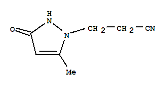 (9ci)-2,3-二氢-5-甲基-3-氧代-1H-吡唑-1-丙腈结构式_252308-56-8结构式