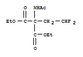 2-乙酰氨基-2-(2,2-二氟乙基)丙二酸乙酯结构式_252357-31-6结构式