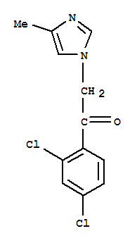  1-(2,4-二氯苯基)-2-(4-甲基-1H-咪唑-1-基)-乙酮结构式_252954-53-3结构式