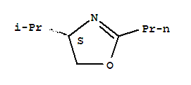 (4s)-(9ci)-4,5-二氢-4-(1-甲基乙基)-2-丙基-噁唑结构式_253686-05-4结构式