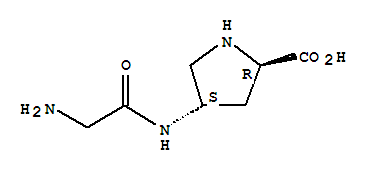 (4s)-(9ci)-4-[(氨基乙酰基)氨基]-D-脯氨酸结构式_254883-94-8结构式