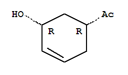 (9ci)-1-[(1r,5r)-5-羟基-3-环己烯-1-基]-乙酮结构式_256223-25-3结构式
