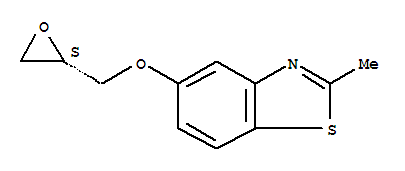 (9ci)-2-甲基-5-[(2s)-环氧乙烷甲氧基]-苯并噻唑结构式_256420-60-7结构式