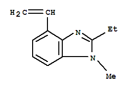 (9ci)-4-乙烯-2-乙基-1-甲基-1H-苯并咪唑结构式_256927-85-2结构式