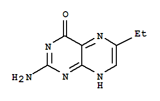 (9ci)-2-氨基-6-乙基-4(1H)-蝶啶酮结构式_25716-32-9结构式