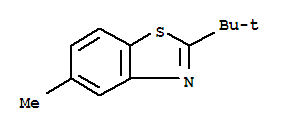 (9ci)-2-(1,1-二甲基乙基)-5-甲基-苯并噻唑结构式_257632-84-1结构式