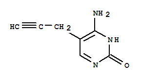 (9ci)-4-氨基-5-(2-丙炔)-2(1H)-嘧啶酮结构式_257862-47-8结构式