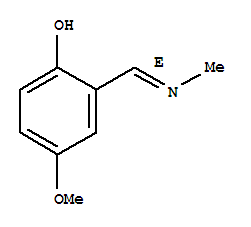 (9CI)-4-甲氧基-2-[(E)-(甲基亚氨基)甲基]-苯酚结构式_258354-69-7结构式