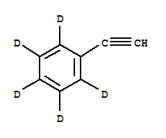 苯乙炔-D5结构式_25837-46-1结构式