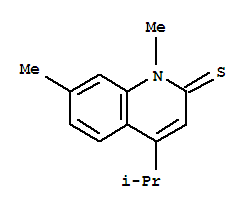  1,7-二甲基-4-(1-甲基乙基)-2(1H)-喹啉硫酮结构式_2584-39-6结构式