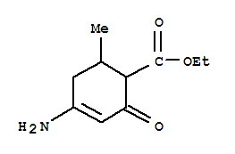 (9ci)-4-氨基-6-甲基-2-氧代-3-环己烯-1-羧酸乙酯结构式_258877-87-1结构式
