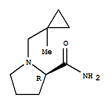 (2r)-(9ci)-1-[(1-甲基环丙基)甲基]-2-吡咯烷羧酰胺结构式_259538-92-6结构式