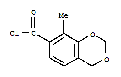 4H-1,3-benzodioxin-7-carbonyl chloride, 8-methyl-(9ci) Structure