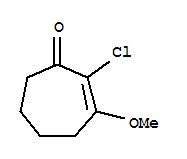2-氯-3-甲氧基-2-环庚烯-1-酮结构式_259810-89-4结构式